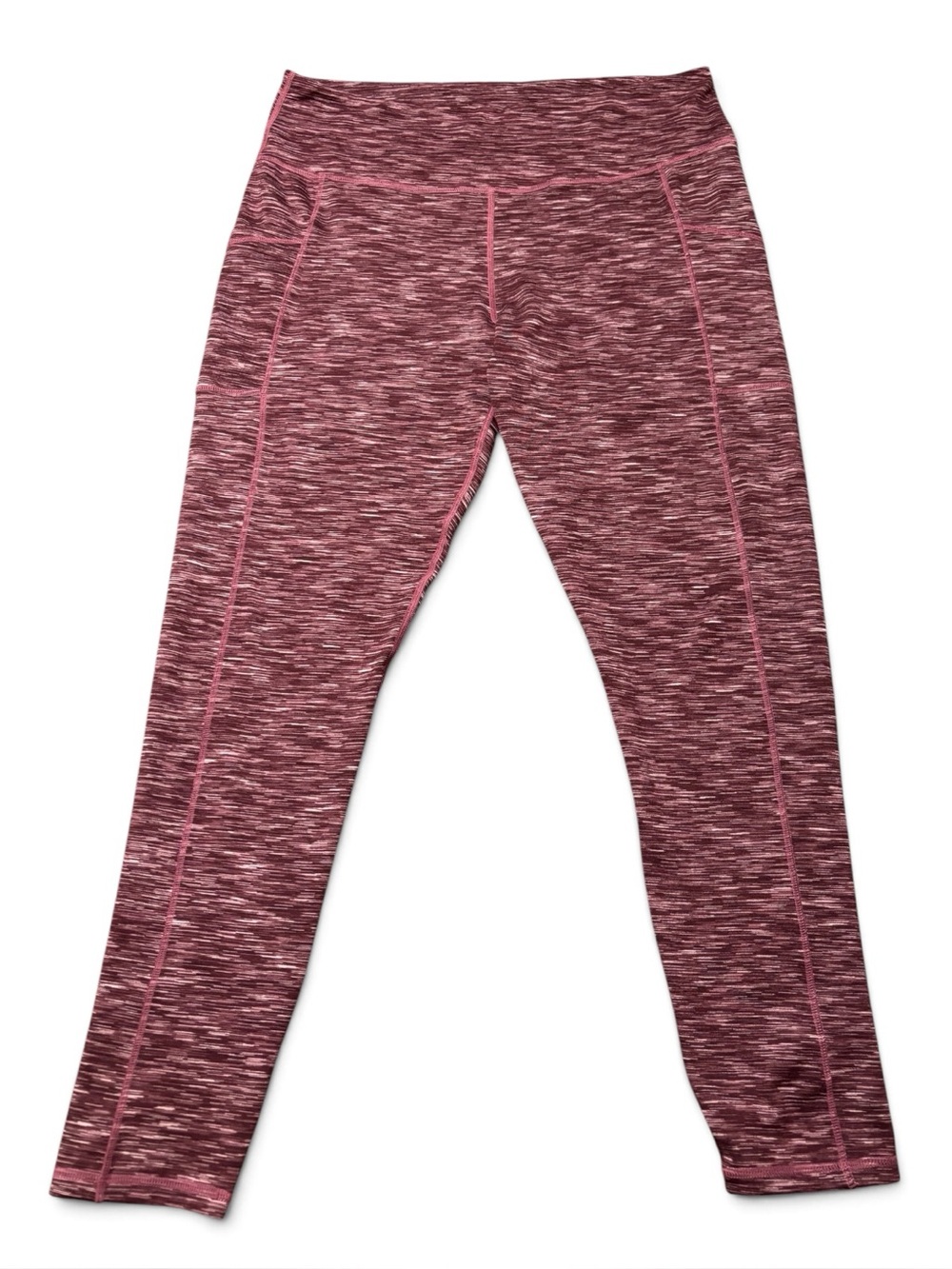 Maurices Burgundy Space Dye Pocket Luxe Leggings Size L